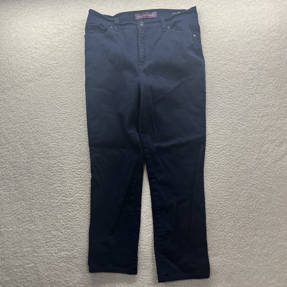 Gloria Vanderbilt Jeans Womens 12P Blue Amanda Straight Petite High Rise 29x25